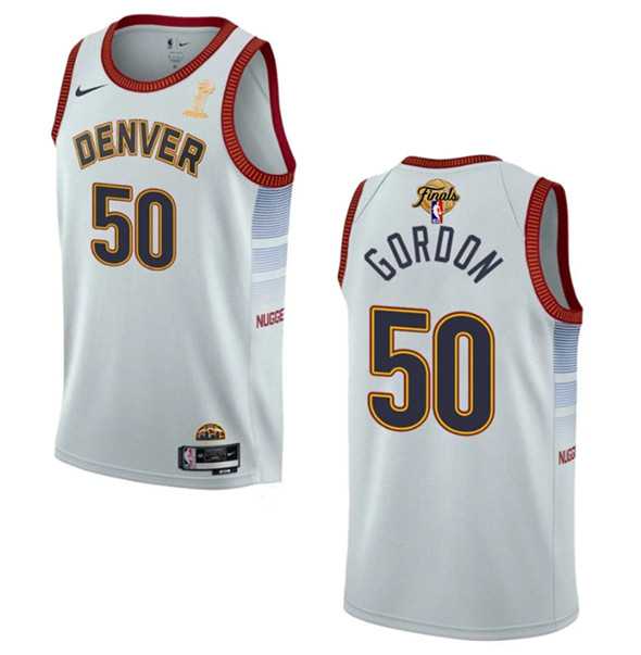 Men's Denver Nuggets #50 Aaron Gordon White 2023 Finals Champions Icon Edition Stitched Basketball Jersey,We sell and wholesale Men's Denver Nuggets #50 Aaron Gordon White 2023 Finals Champions Icon Edition Stitched Basketball Jersey on line form chian!